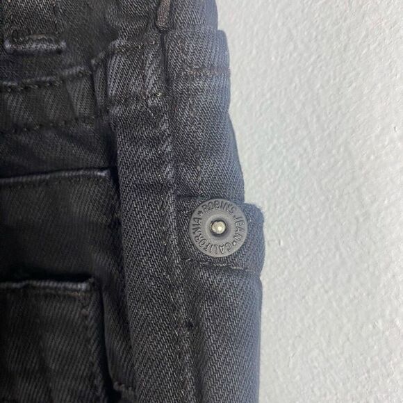 Robin’s Jean Mens Black Distressed Jeans w/ Studded Detail - Picture 5 of 16